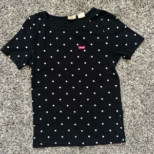 Levis women’s black floral tshirt